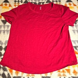 Dip Solid Red T-Shirt Size XL